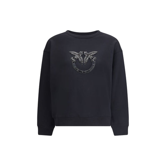 Blusa PINKO preta com logótipo bordado