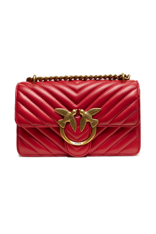 Mala Pinko Mini Love Bag One Chevron