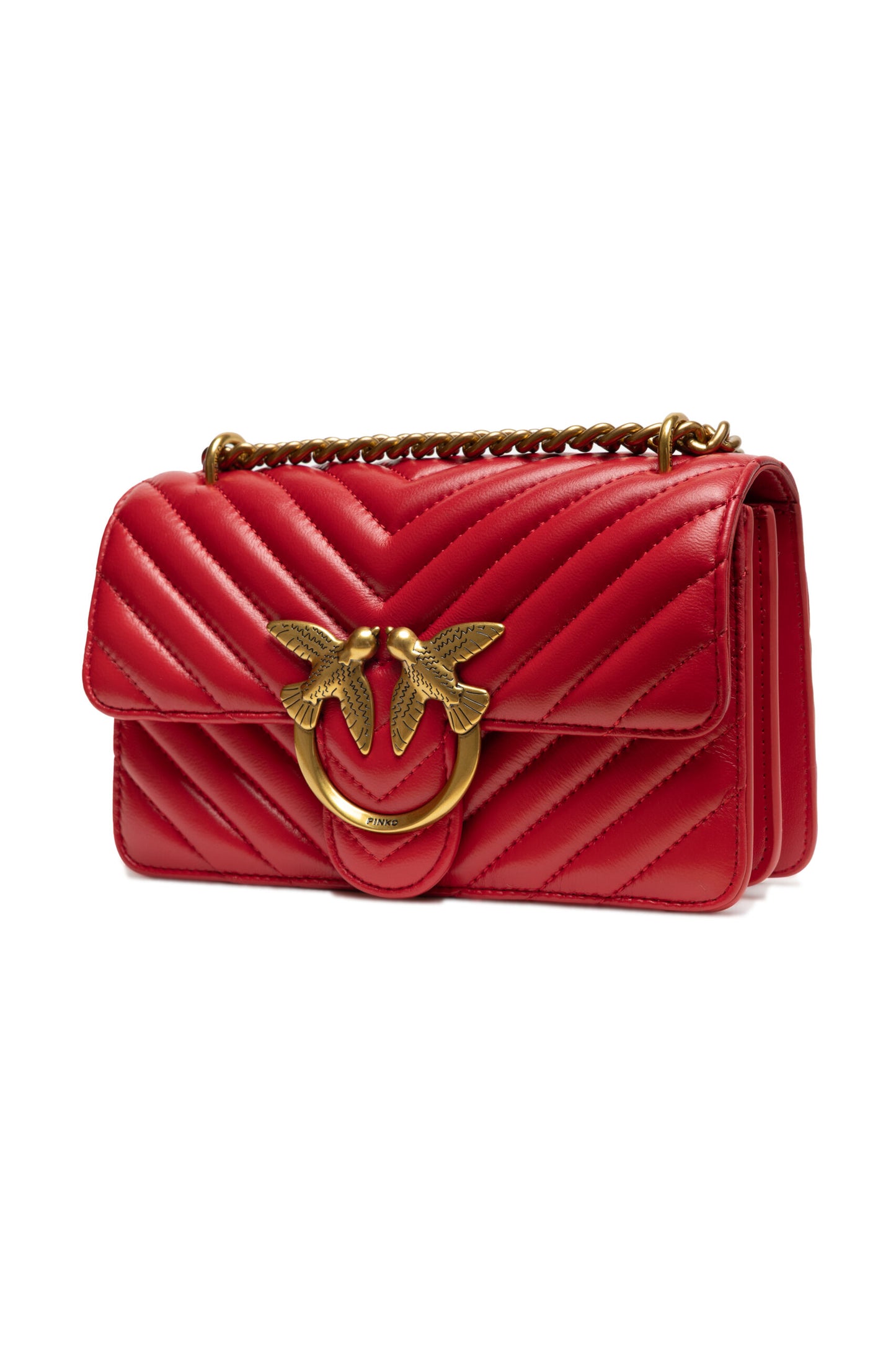 Mala Pinko Mini Love Bag One Chevron